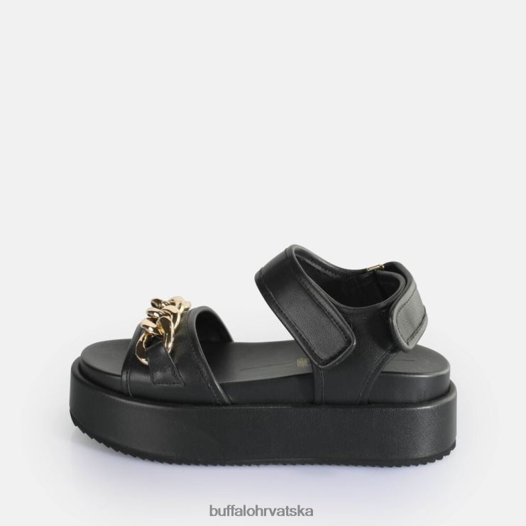 crno Buffalo noa poplun lanac sandale s platformom veganske |sandale TDD6T281